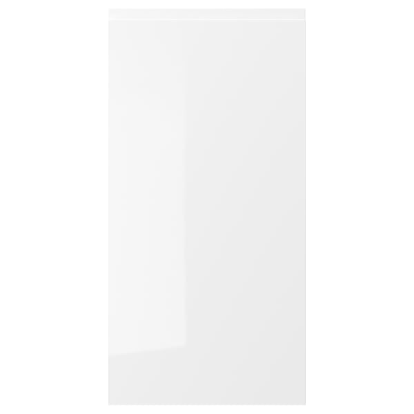 VOXTORP door, high-gloss white, 40x80 cm