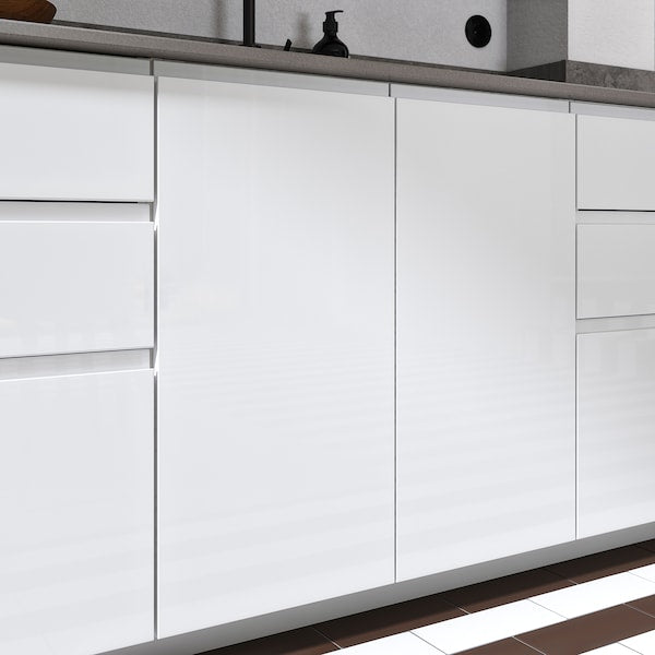 VOXTORP door, high-gloss white, 40x80 cm