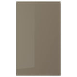 VOXTORP door, high-gloss dark grey-brown, 60x100 cm