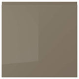 VOXTORP door, high-gloss dark grey-brown, 60x60 cm