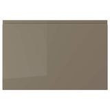 VOXTORP door, high-gloss dark grey-brown, 60x40 cm