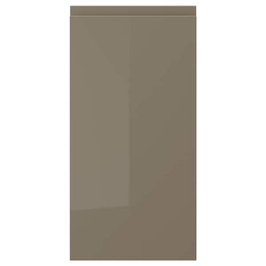 VOXTORP door, high-gloss dark grey-brown, 30x60 cm