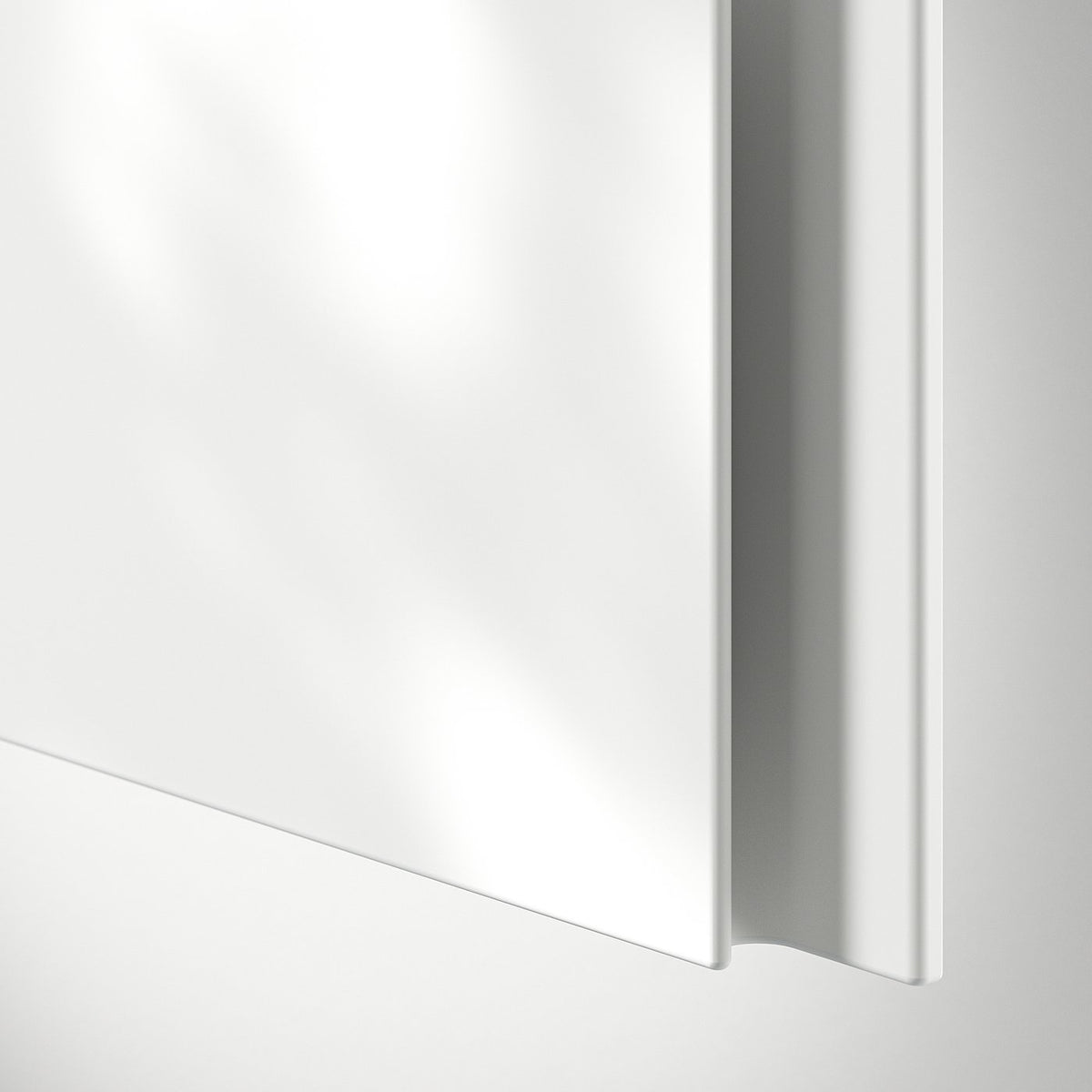 VOXTORP door, matt white vertical handle, 60x200 cm