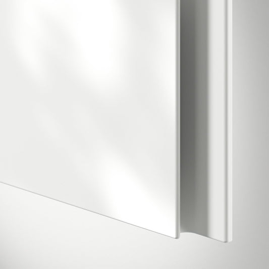VOXTORP door, matt white vertical handle, 60x140 cm