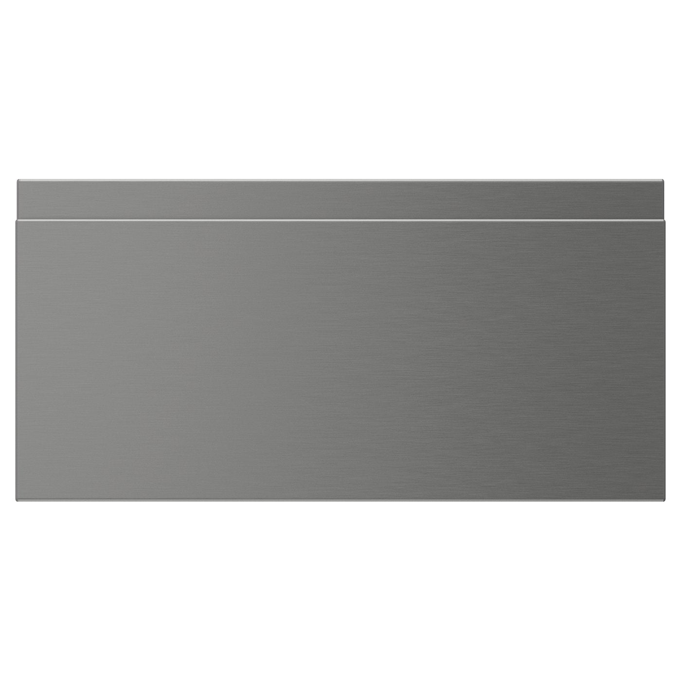 VOXTORP drawer front, stainless steel effect, 40x20 cm