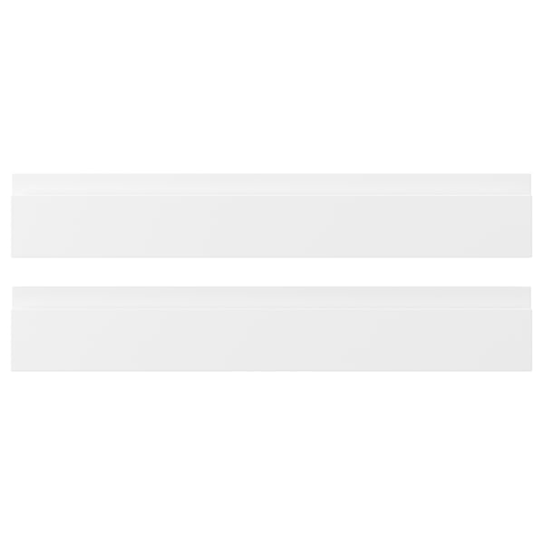 VOXTORP drawer front, matt white, 60x10 cm, 2 pack