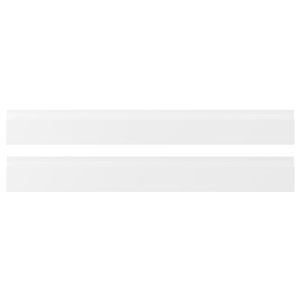 VOXTORP drawer front, matt white, 80x10 cm, 2 pack