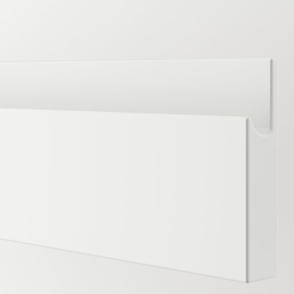 VOXTORP drawer front, matt white, 40x10 cm, 2 pack