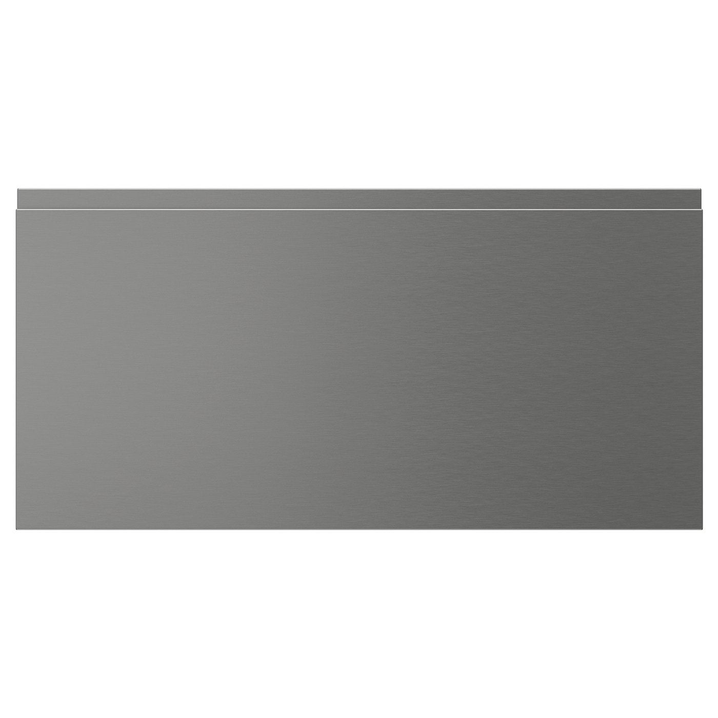 VOXTORP drawer front, stainless steel effect, 80x40 cm