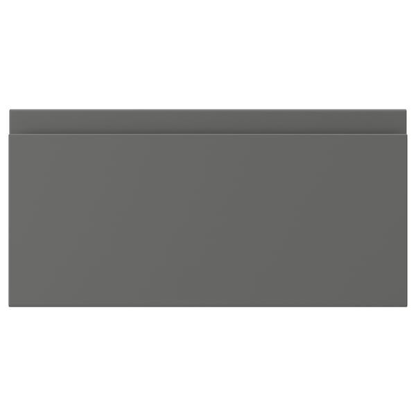 VOXTORP drawer front, dark grey, 40x20 cm