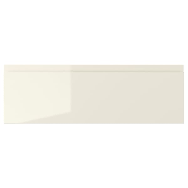 VOXTORP drawer front, high-gloss light beige, 60x20 cm