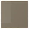 VOXTORP drawer front, high-gloss dark grey-brown, 40x40 cm