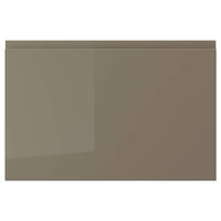 VOXTORP drawer front, high-gloss dark grey-brown, 60x40 cm