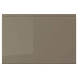 VOXTORP drawer front, high-gloss dark grey-brown, 60x40 cm