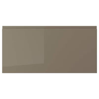 VOXTORP drawer front, high-gloss dark grey-brown, 80x40 cm