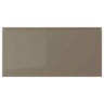 VOXTORP drawer front, high-gloss dark grey-brown, 80x40 cm