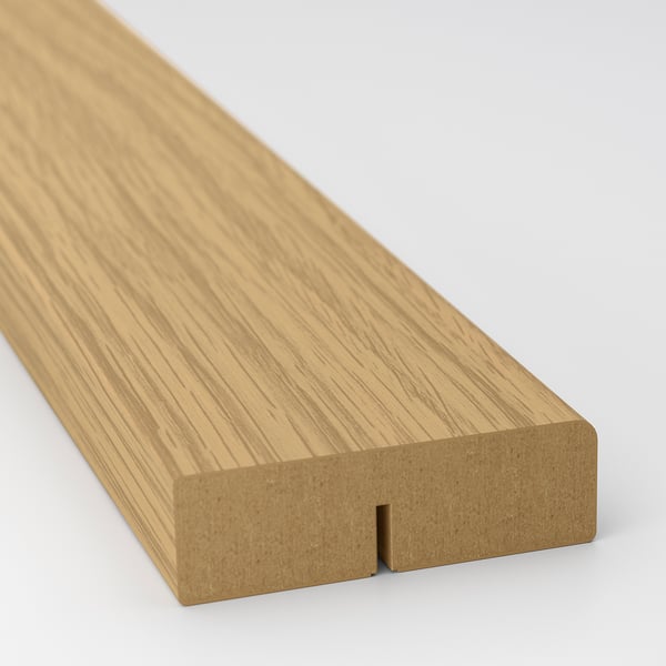 VOXTORP - VOXTORP Rounded deco strip/moulding, oak effect, 221 cm