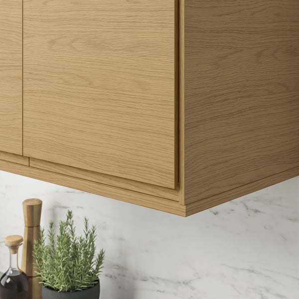 VOXTORP - VOXTORP Rounded deco strip/moulding, oak effect, 221 cm