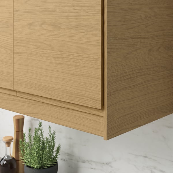 VOXTORP - VOXTORP Rounded deco strip/moulding, oak effect, 221 cm