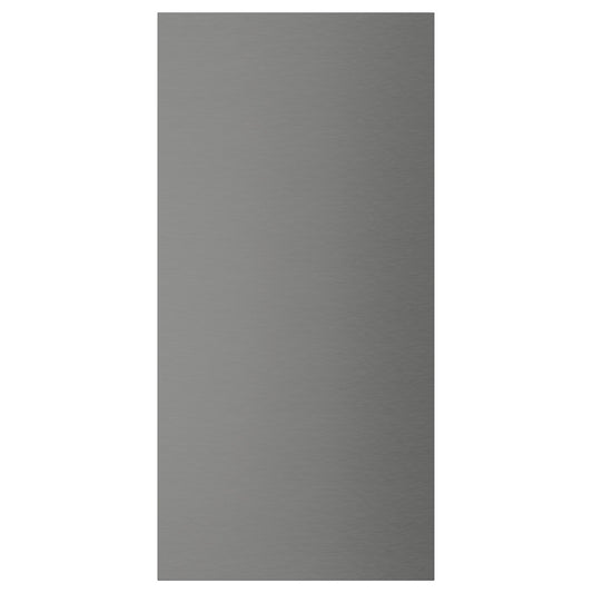 VOXTORP cover panel, stainless steel effect, 39x80 cm