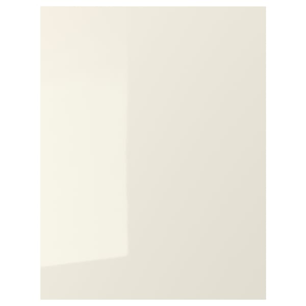 VOXTORP cover panel, high-gloss light beige, 62x80 cm