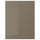 VOXTORP cover panel, high-gloss dark grey-brown, 62x80 cm