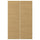 VOXTORP - VOXTORP 2-p door f corner base cabinet set, left-hand/oak effect, 25x80 cm