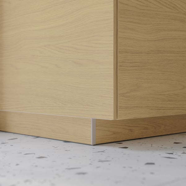 VOXTORP plinth, oak effect, 220x8 cm