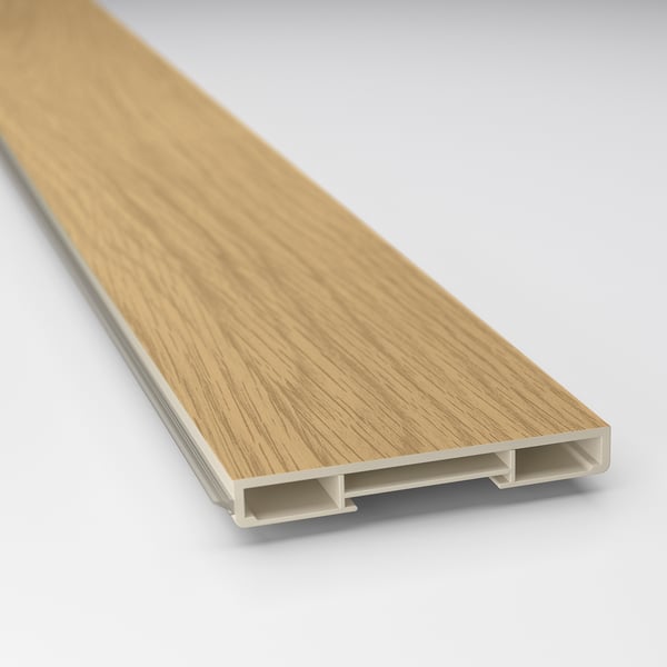 VOXTORP plinth, oak effect, 220x8 cm