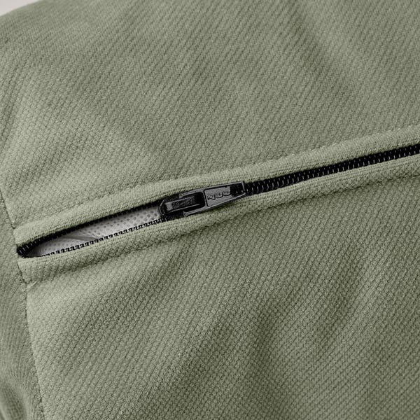 VRETSTORP 3-seat sofa-bed, Hakebo grey-green, 200x140 cm