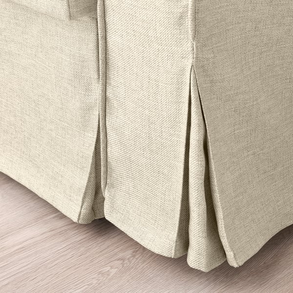 VRETSTORP 3-seat sofa-bed, Kilanda light beige, 244x91x96 cm