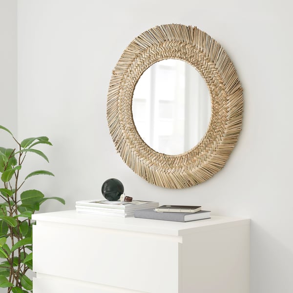 VRIGSTAD mirror, sedge, 63 cm
