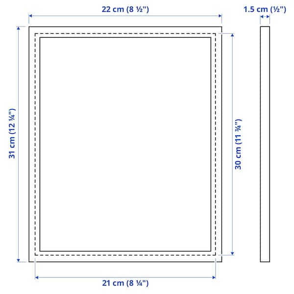 Ikea YLLEVAD - Frame, white, 21x30 cm