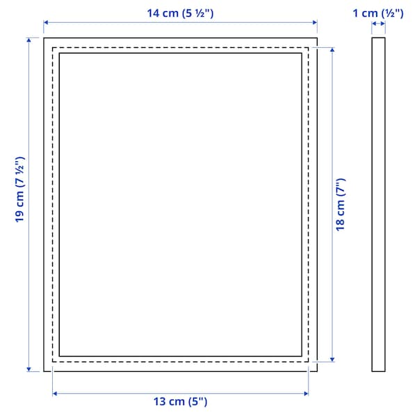 Ikea YLLEVAD - Frame, white, 13x18 cm