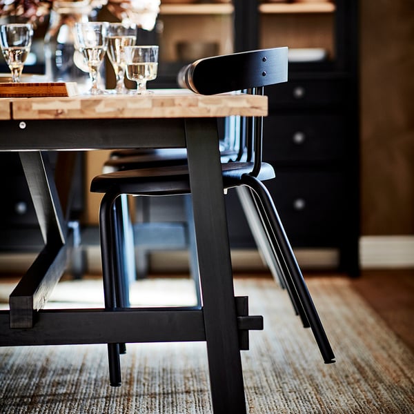YNGVAR chair, anthracite, 53x71x51 cm