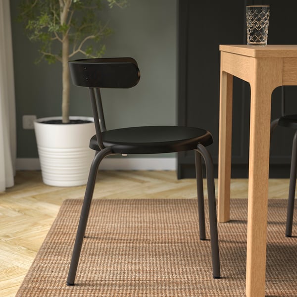 YNGVAR chair, anthracite, 53x71x51 cm