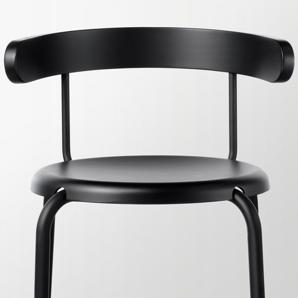 YNGVAR bar stool, anthracite, 75 cm