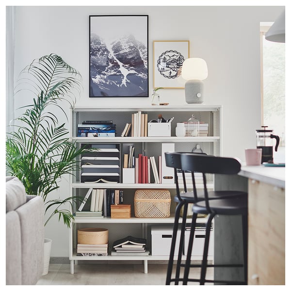 YNGVAR bar stool, anthracite, 75 cm