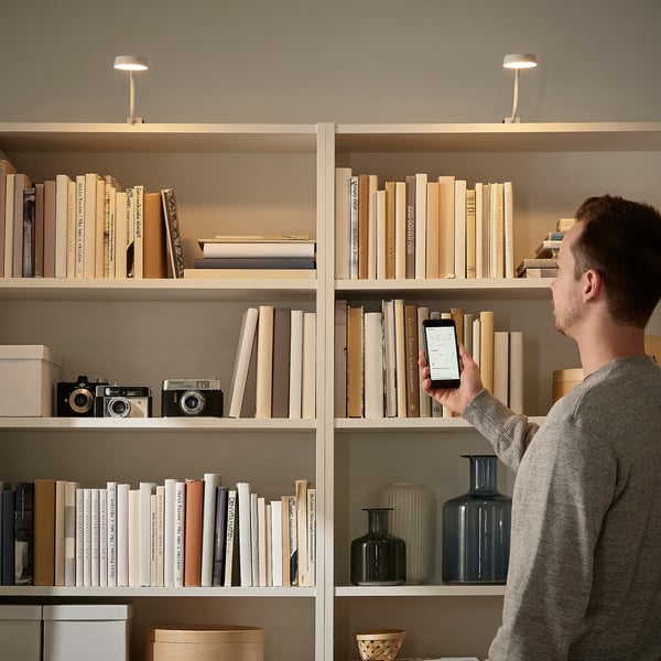 YTBERG cabinet lighting, white/dimmable, 36x6.8 cm