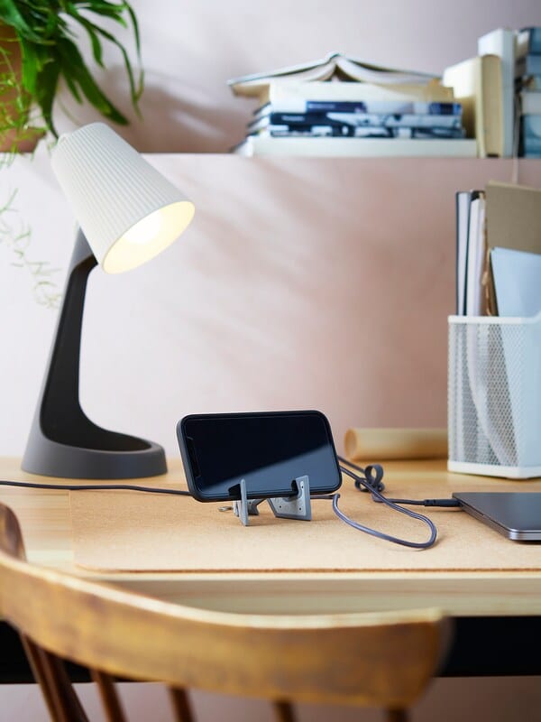 Ikea YUPPIENALLE - Holder for mobile phone, grey