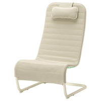 YXSTABY gaming lounge chair, Vissle beige, 72x114x83 cm
