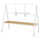 YXSTABY gaming tv stand on castors, white