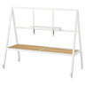 YXSTABY gaming tv stand on castors, white