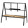 YXSTABY gaming tv stand on castors, black