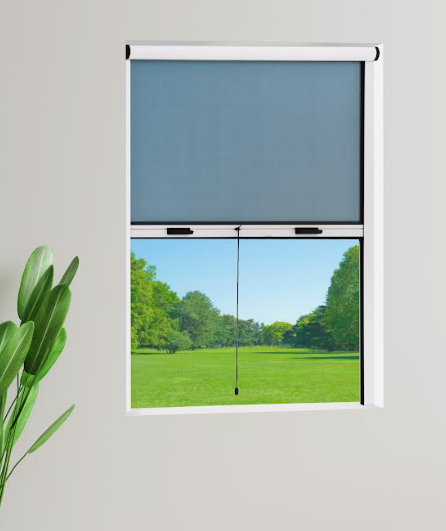 ROLLER MOSQUITO NET S/F KIT 140X150 WHITE RAL 9016