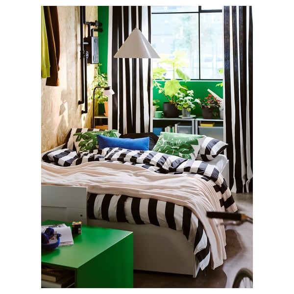 ZEBRASÄV pendant lamp, white/plastic, 46 cm