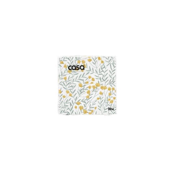 BUTTERCUP Set of 20 multicolored paper napkins W 24 x L 24 cm - best price from Maltashopper.com CS671062