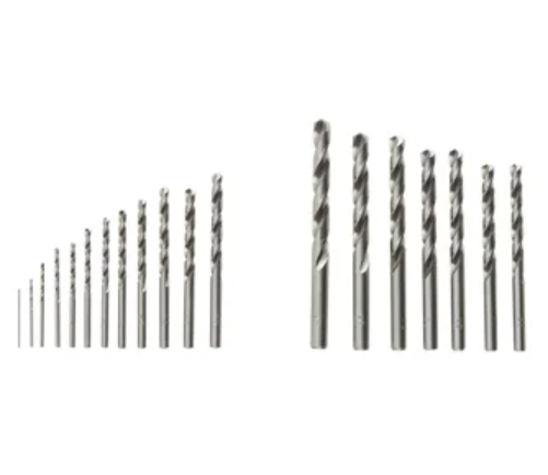 DEXTER METAL DRILL BIT SET 19 MIXED DIAMETERS, CYLINDRICAL SHANK