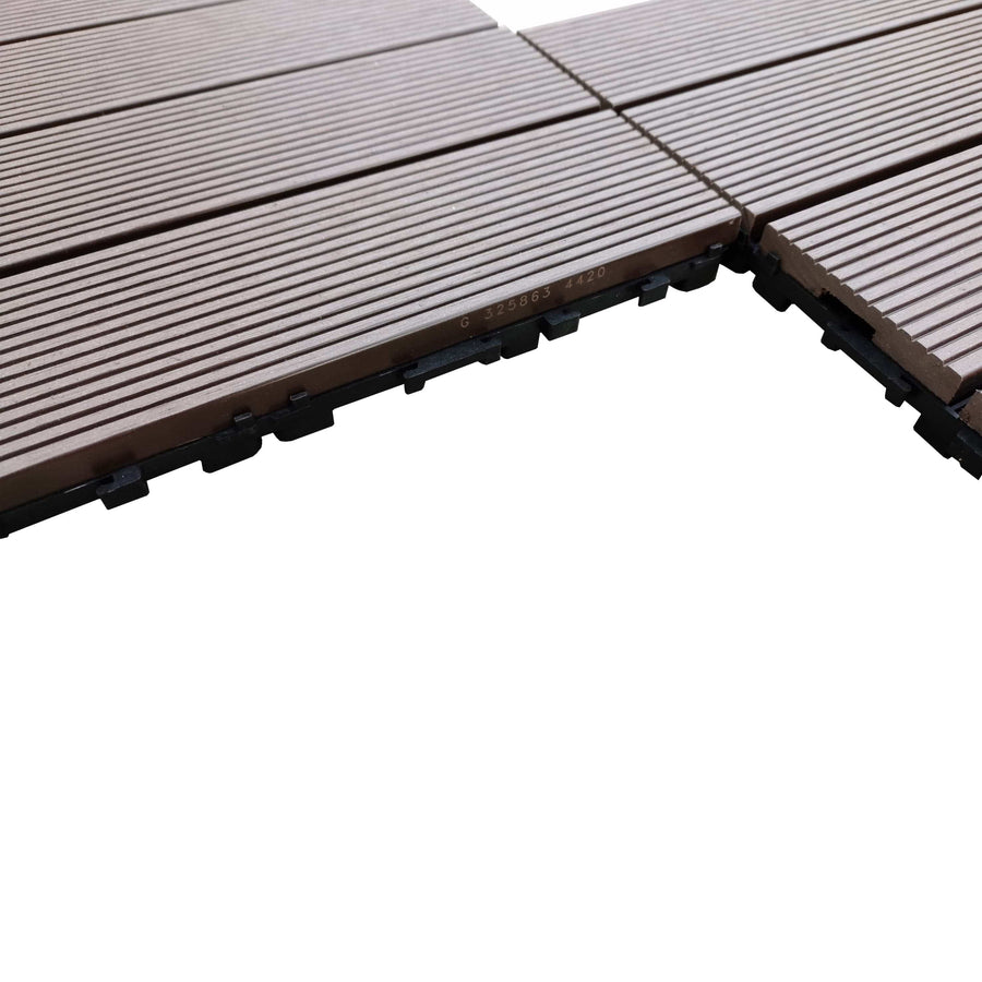 Bricocenter BROWN END STRIP FOR KYOTO NATERIAL COMPOSITE PLANK 240X5.5 THICKNESS 1.5