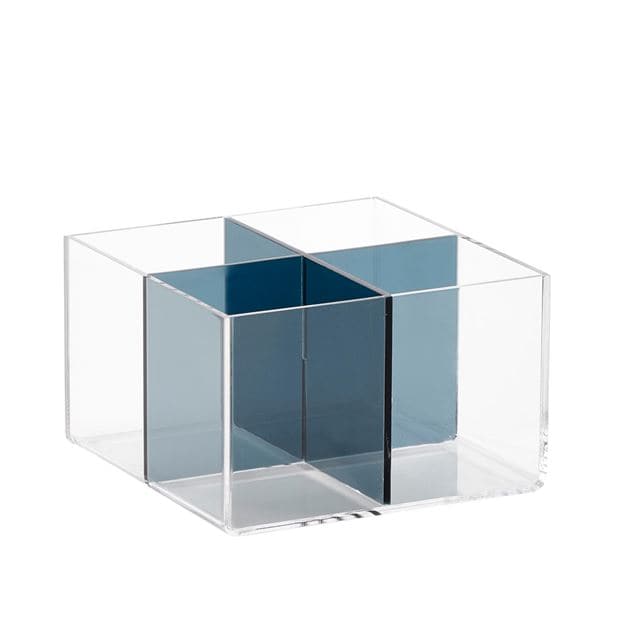 LUXACRYL Transparent organizer H 8 x W 12.5 x D 12.5 cm - best price from Maltashopper.com CS647451